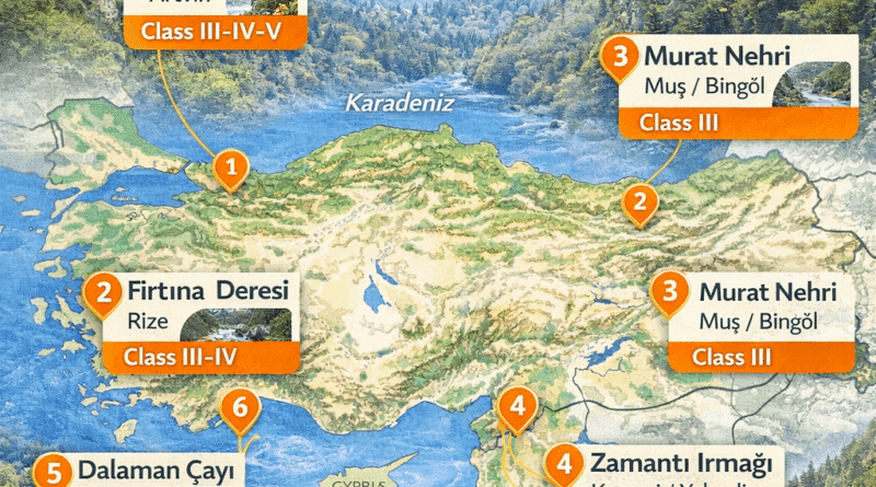 Türkiye’nin En İyi Rafting Parkurları | Rehber Zorluk Seviyeleri