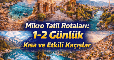 Mikro Tatil Rotaları 1–2 Günlük Kısa ve Etkili Kaçışlar