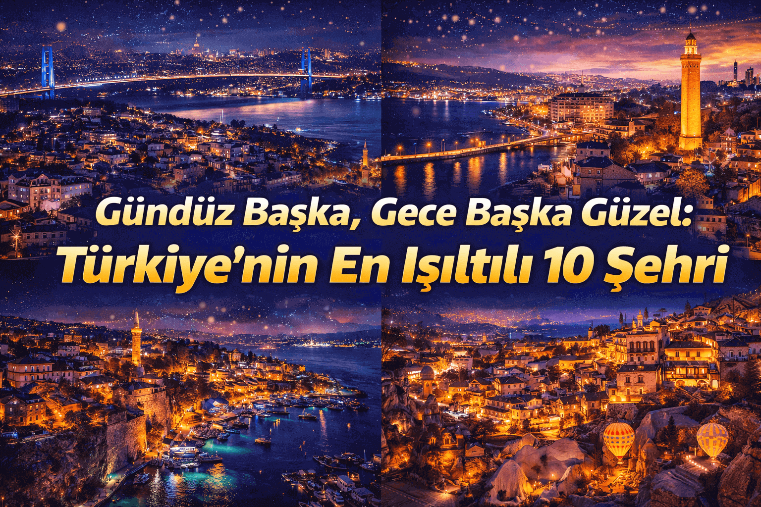 Gündüz Başka, Gece Başka Güzel: Türkiye’nin En Işıltılı 10 Şehri
