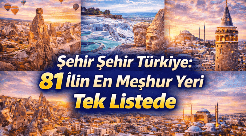 Şehir Şehir Türkiye 81 İlin En Meşhur Yeri Tek Listede