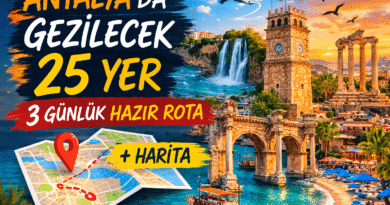 Antalya’da Gezilecek 25 Yer: 3 Günlük Gezi Rotası ve Rehberi
