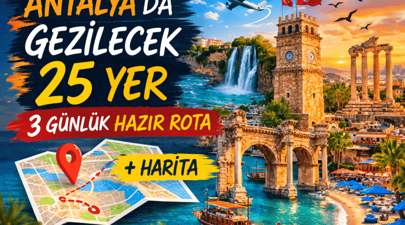 Antalya’da Gezilecek 25 Yer: 3 Günlük Gezi Rotası ve Rehberi