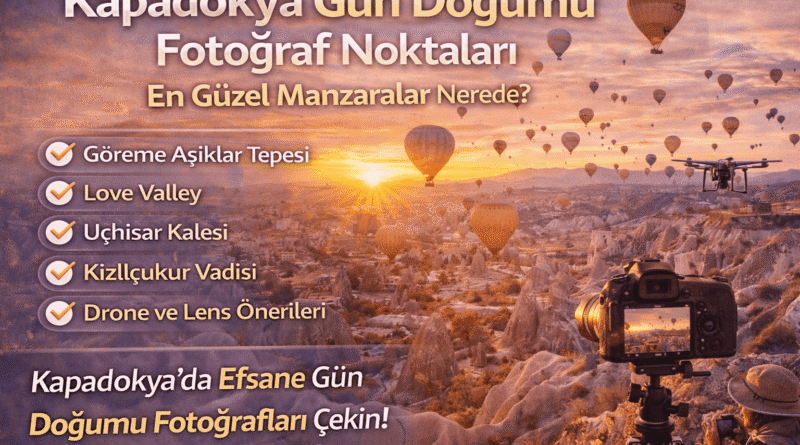 Kapadokya Gün Doğumu Fotoğraf Noktaları (En Güzel Manzaralar)