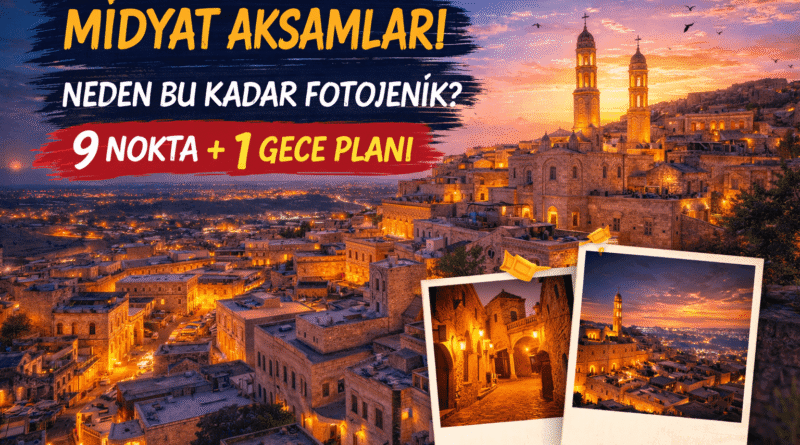 Midyat Akşamları ve 9 Fotoğraf Noktası + Gece Gezi Planı
