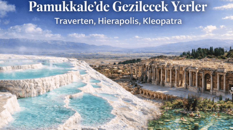 Pamukkale’de Gezilecek Yerler: Traverten, Hierapolis, Kleopatra
