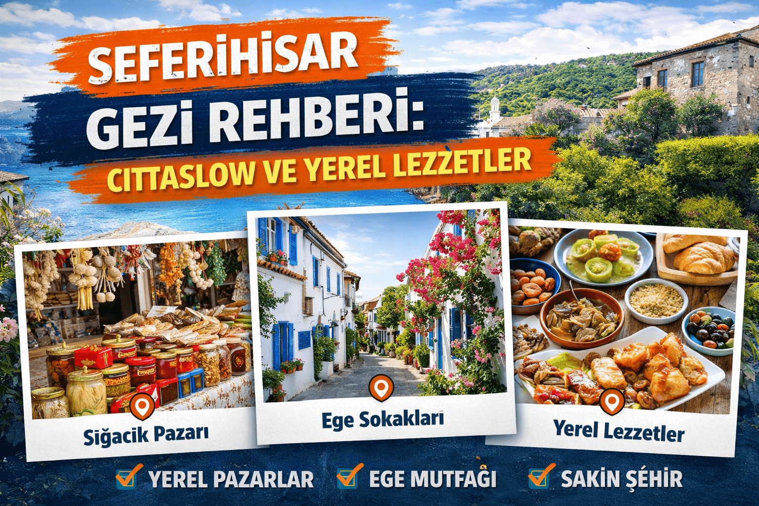 Seferihisar Gezi Rehberi: Cittaslow ve Yerel Lezzetler