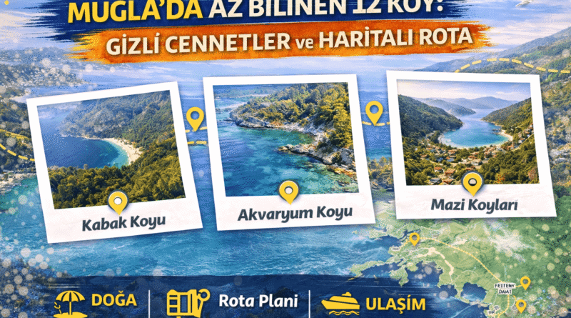 Muğla’da Az Bilinen 12 Koy: Gizli Cennetler ve Haritalı Rota